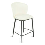 Bar stool Loa Bouclé Ivory