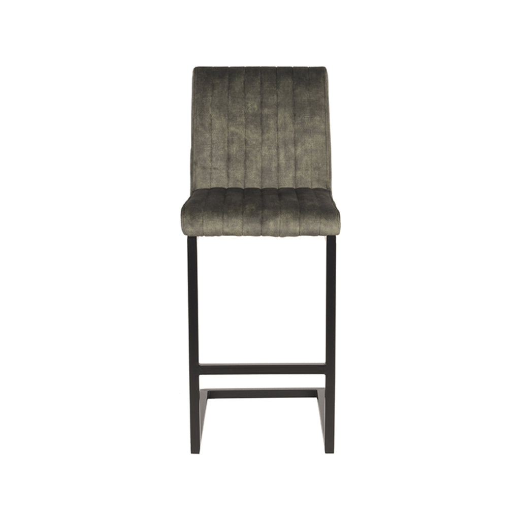 label51 bar stool milo - hunter - velvet - seat height 65