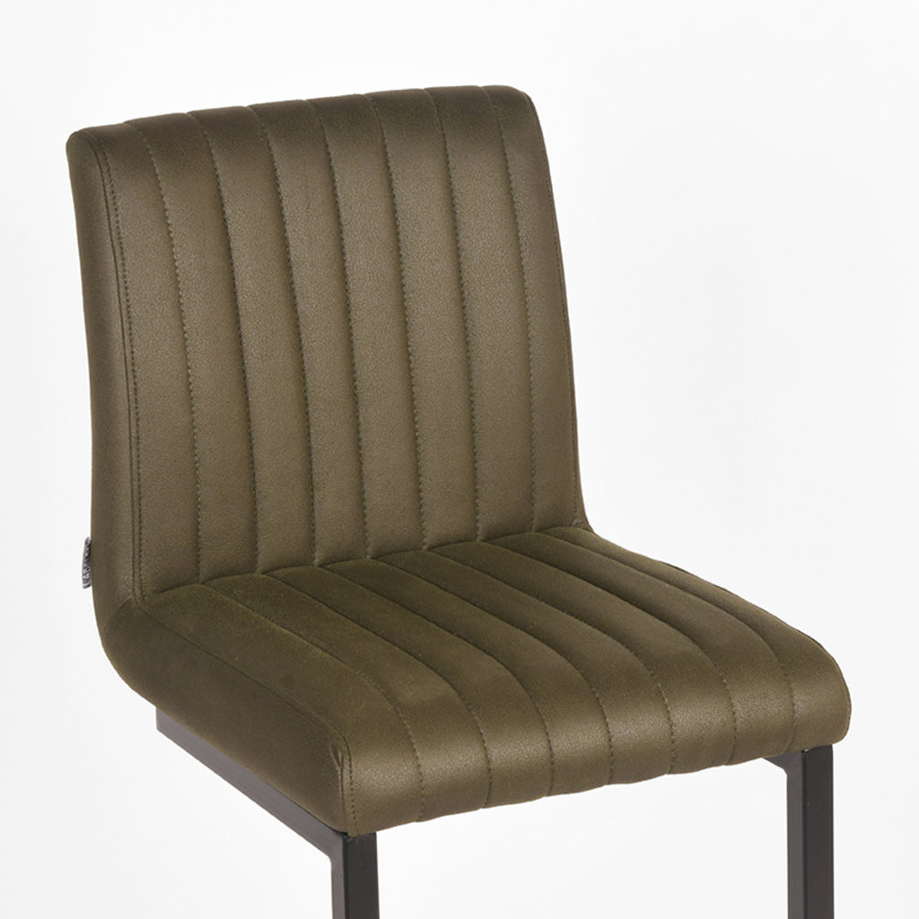 label51 bar stool milo - army green - microfiber - seat height 65