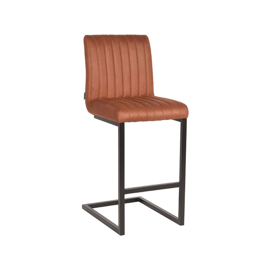 label51 bar stool milo - cognac - microfiber - seat height 65