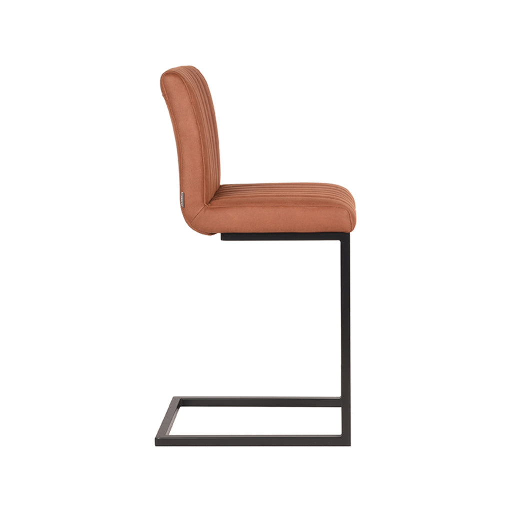 label51 bar stool milo - cognac - microfiber - seat height 65