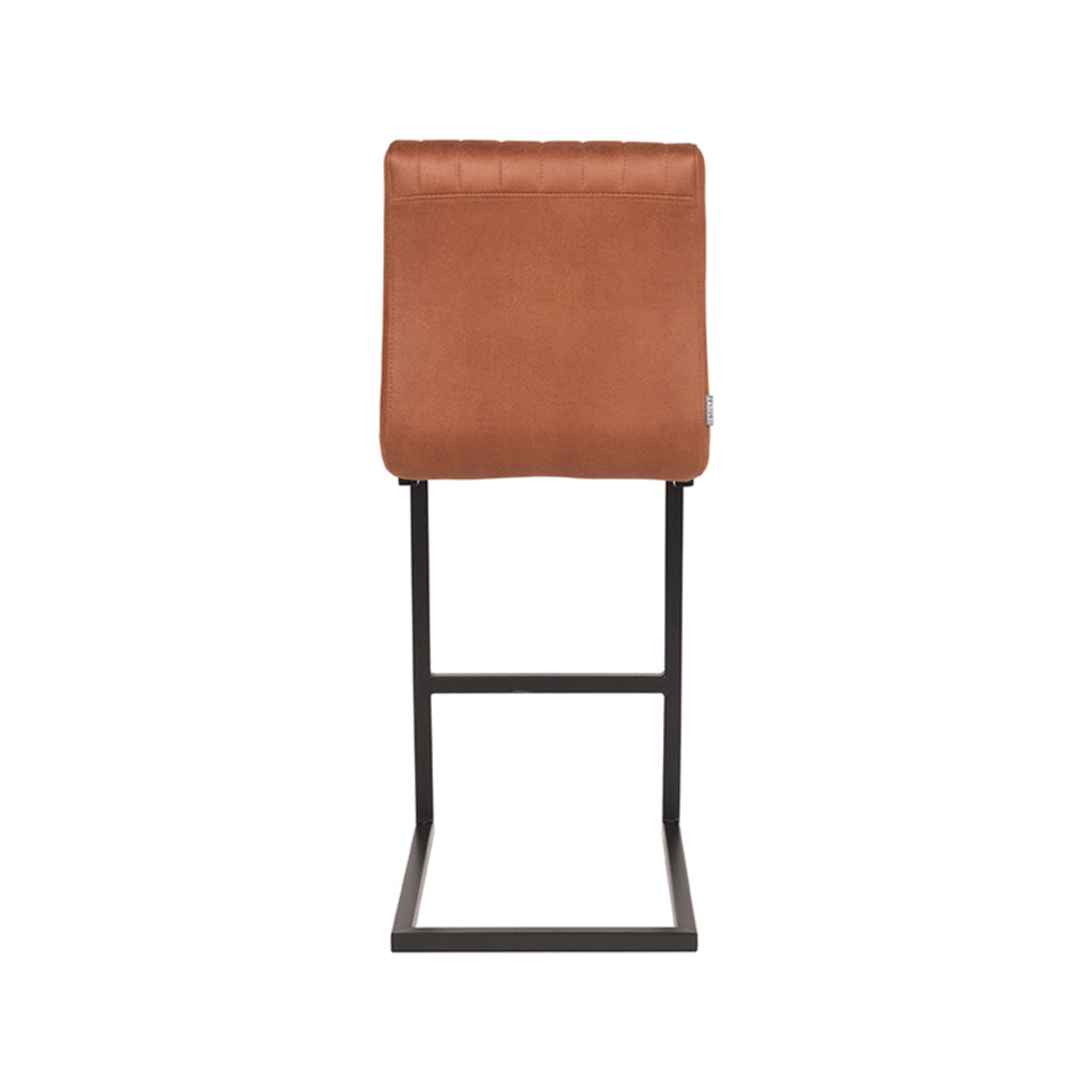 label51 bar stool milo - cognac - microfiber - seat height 65