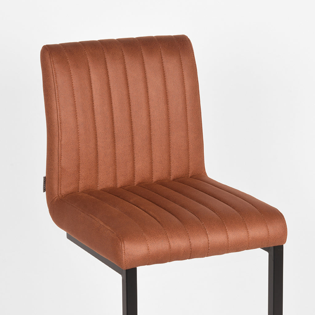 label51 bar stool milo - cognac - microfiber - seat height 65