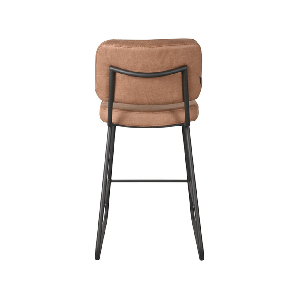 label51 bar stool noah - cognac - microfiber - seat height 65