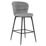 bar stool peter - fabric grey