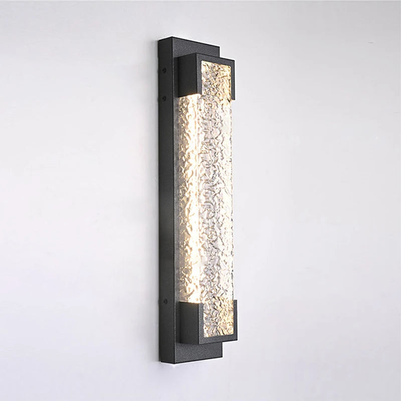 led cascade stalen wandlamp