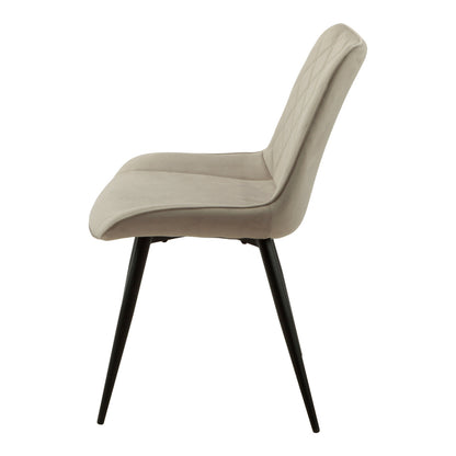 Benito 3.0 dining chair velvet - grey