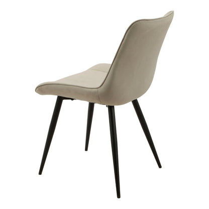 Benito 3.0 dining chair velvet - grey