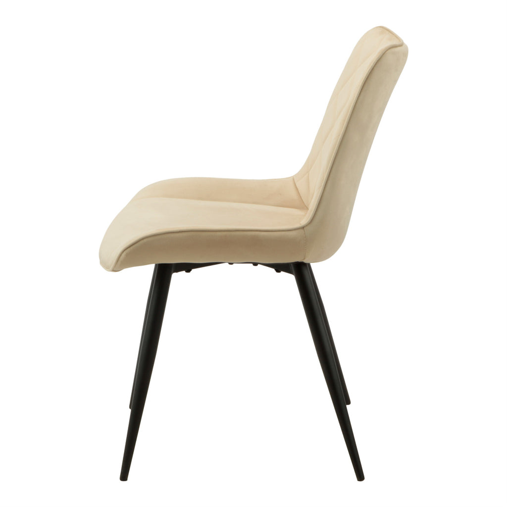 benito 3.0 dining chair velvet - ivory