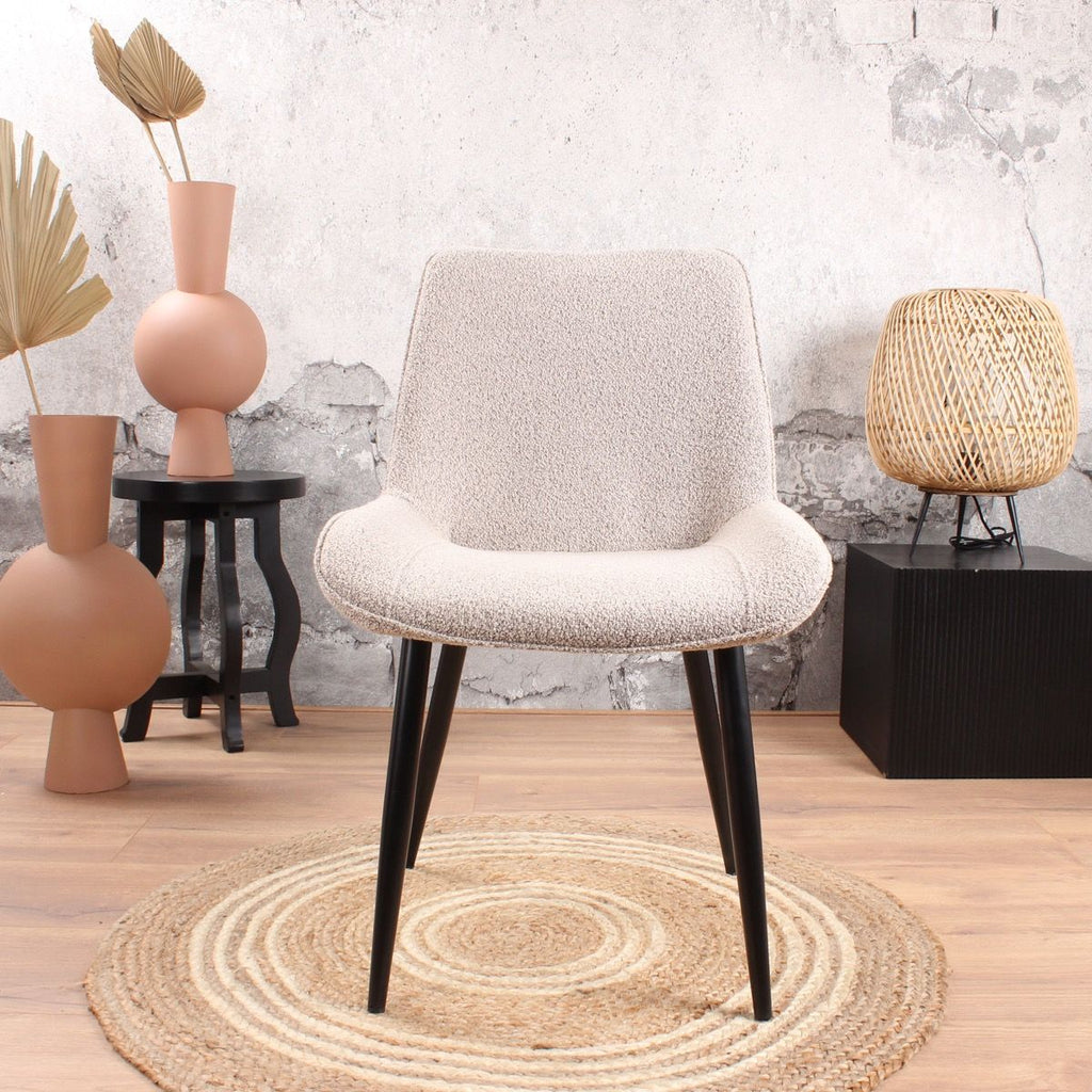 benito dining room chair 2.0 bouclé beige