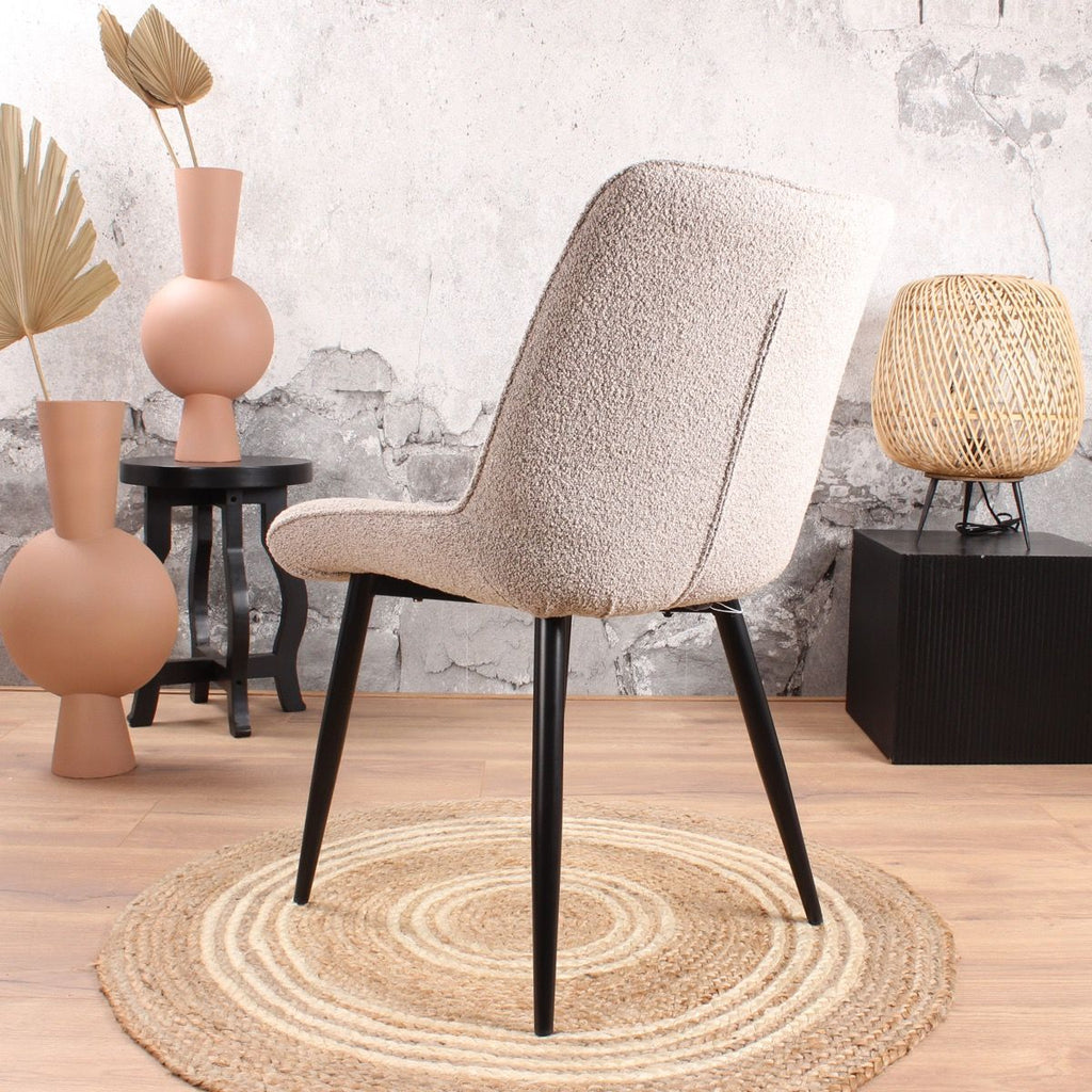 benito dining room chair 2.0 bouclé beige