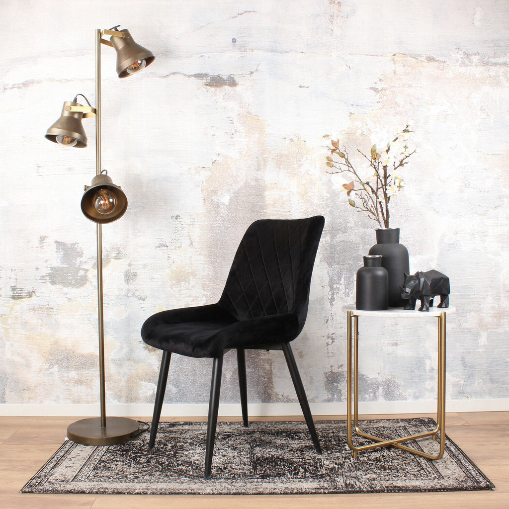 benito dining room chair 2.0 velvet black