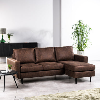 3 seater sofa CL CL L+R, Savannah fabric, S430 brown