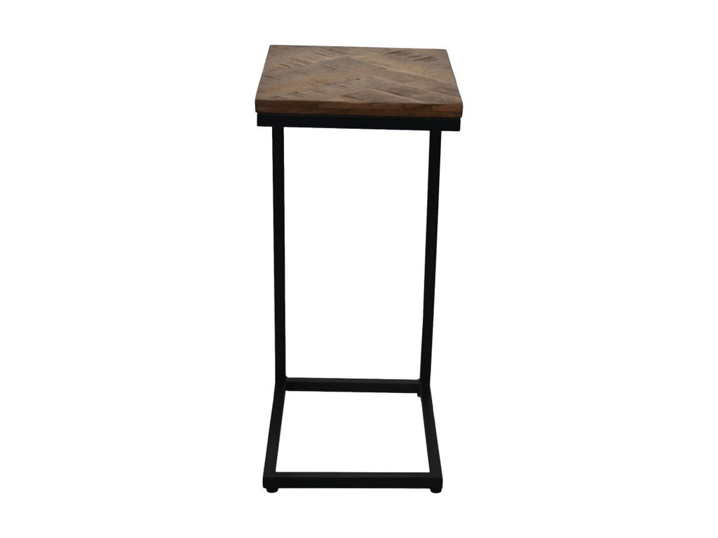 side table mosaic - 30x38x65 - natural/black - mango wood/metal