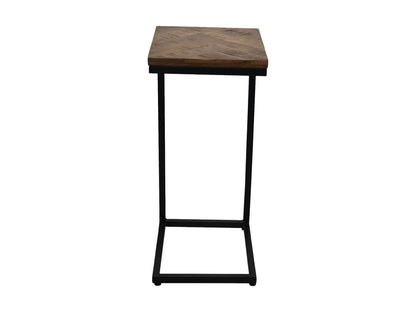 Side table Mosaic - 30x38x65 - Natural/black - mango wood/metal