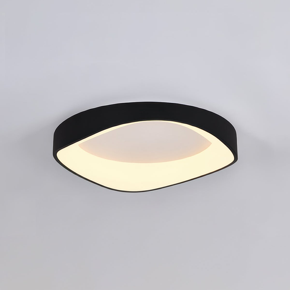 prachtige scandinavische plafondlamp met kunstzinnige houtnerf design