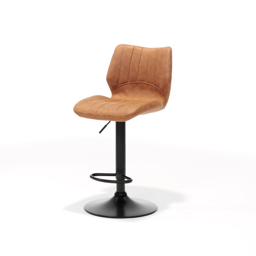 bobby bar stool - fabric soft cognac