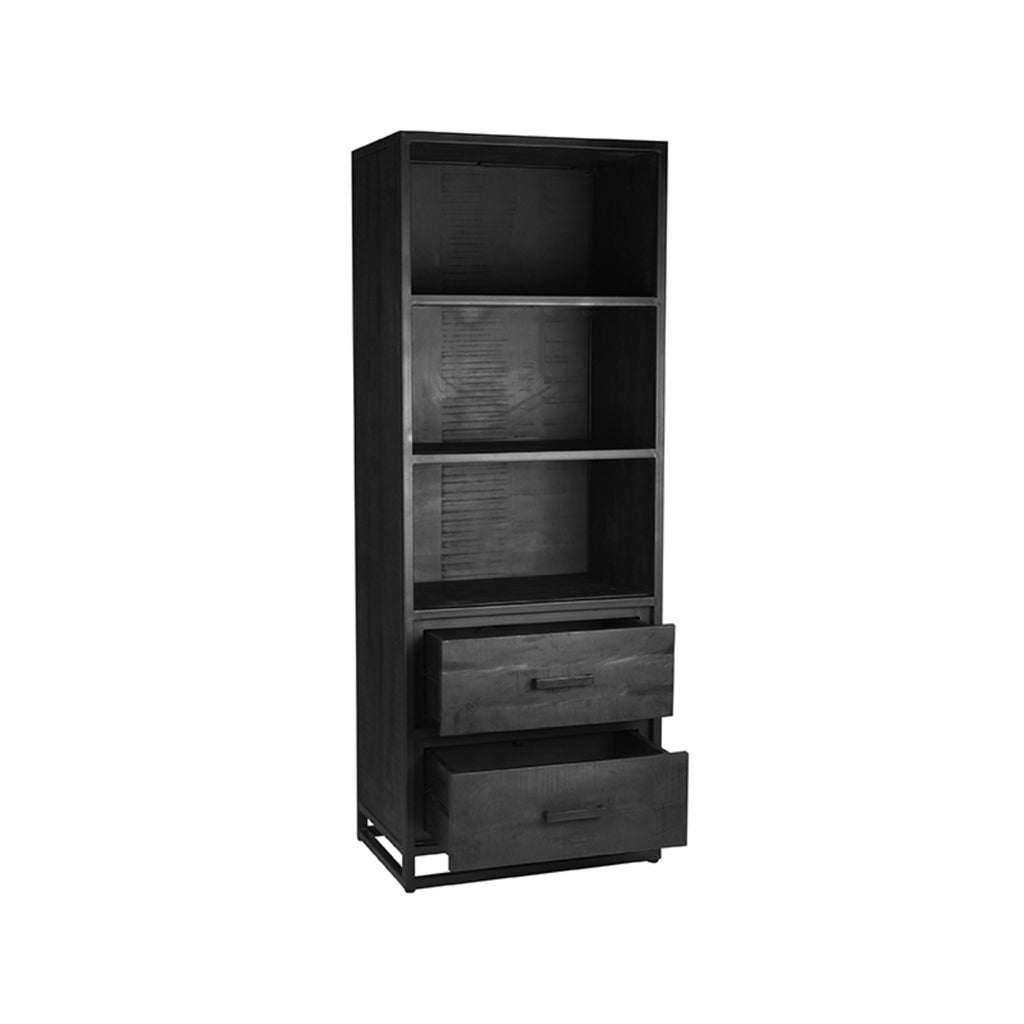 label51 bookcase chili - black - mango wood