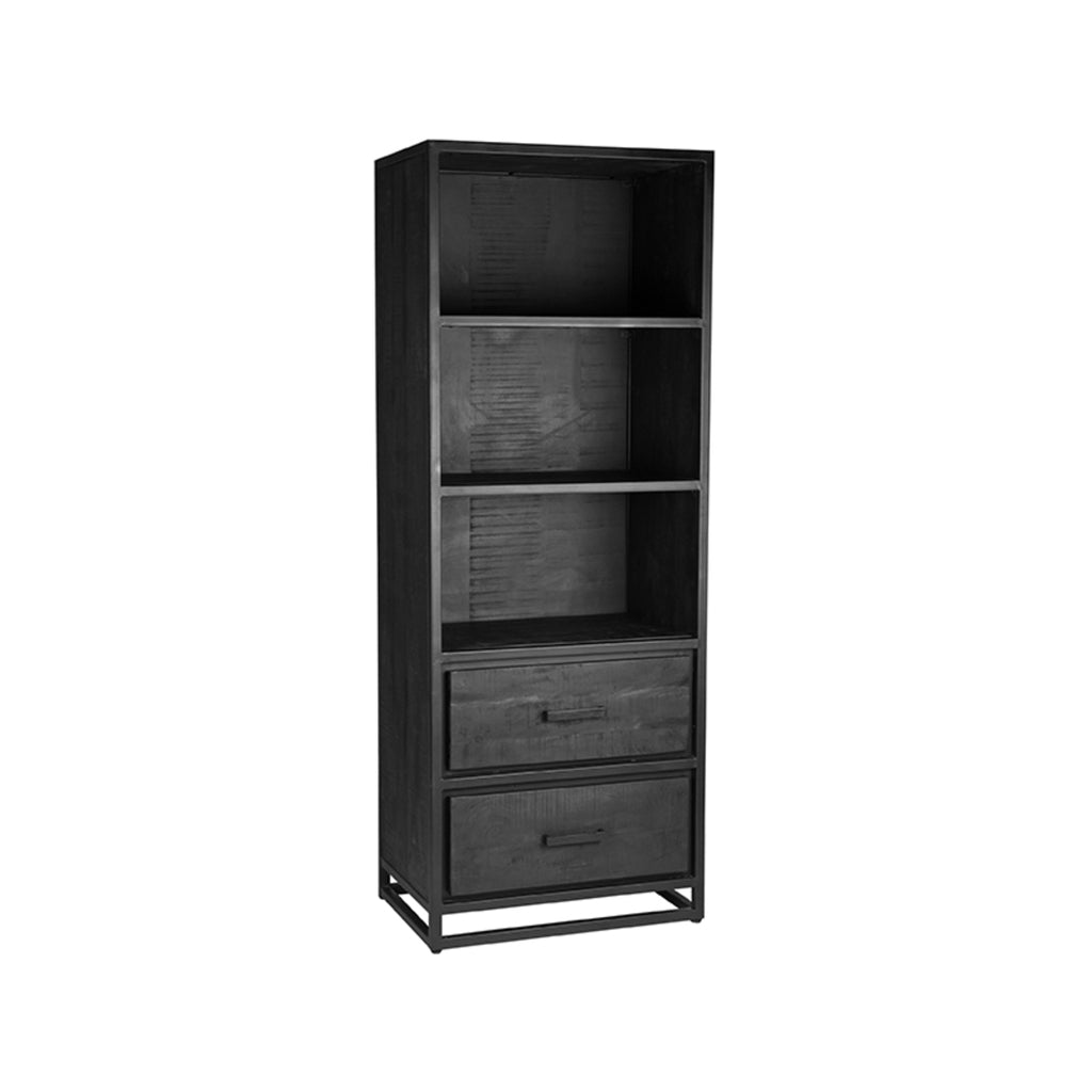 label51 bookcase chili - black - mango wood