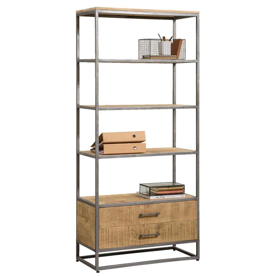 bookcase lagoon 80 cm mango natural