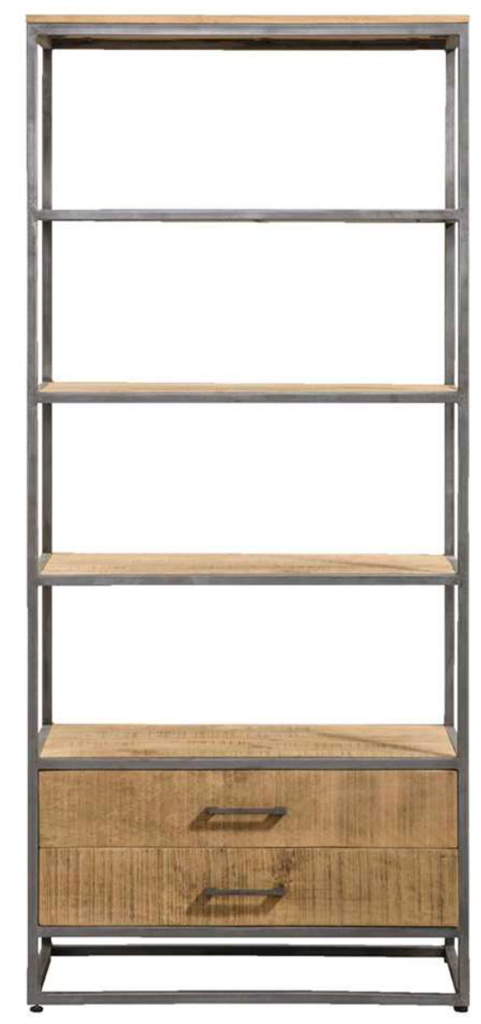 bookcase lagoon 80 cm mango natural