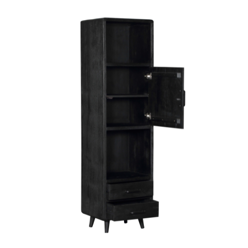 bookcase omaha black | 55 cm