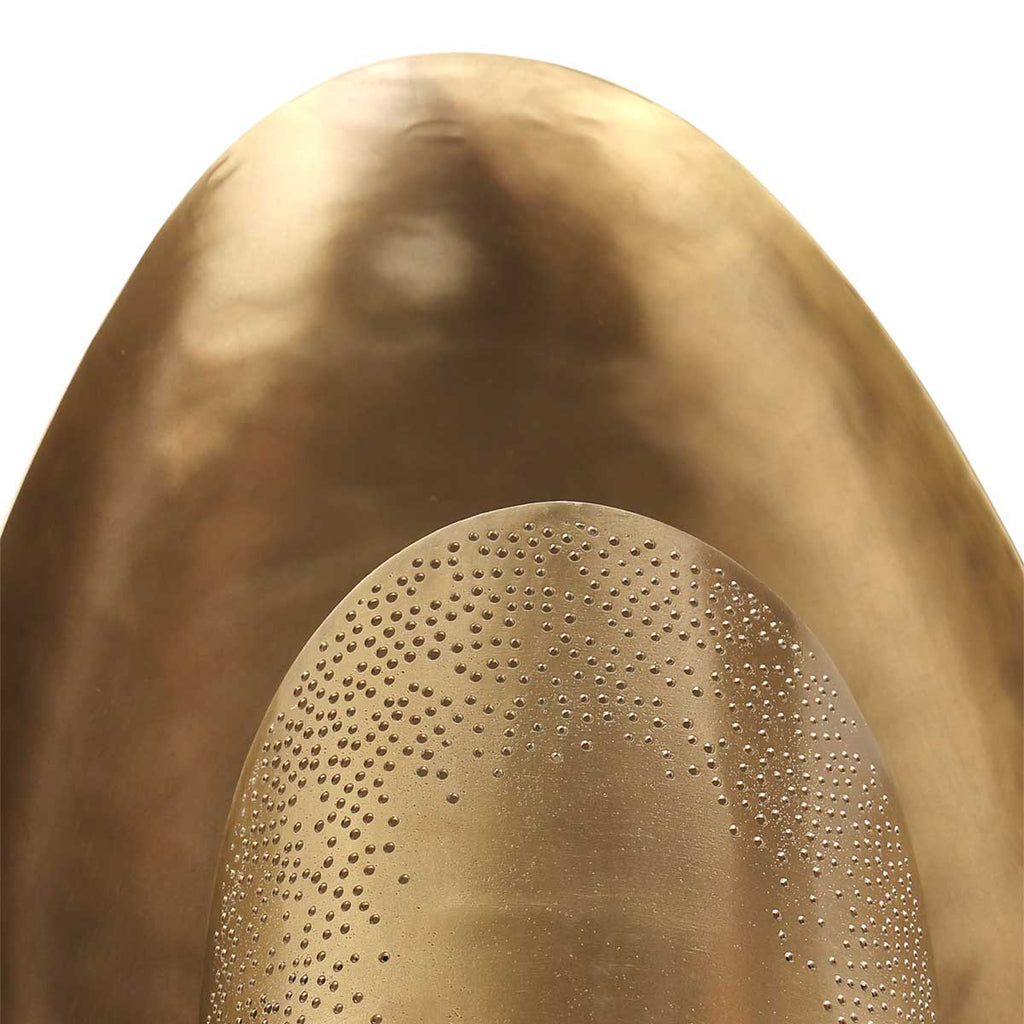 bronze-colored wall lamp brassi oval 3680br with large fitting