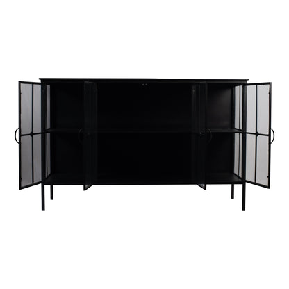 Cave Black iron cabinet low