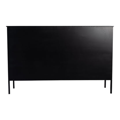 Cave Black iron cabinet low