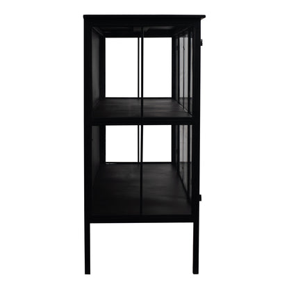 Cave Black iron cabinet low