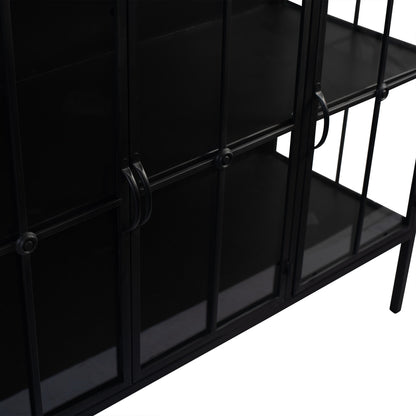 Cave Black iron cabinet low