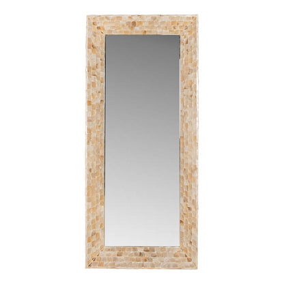 Chelsae Room poly rectangular shell mirror