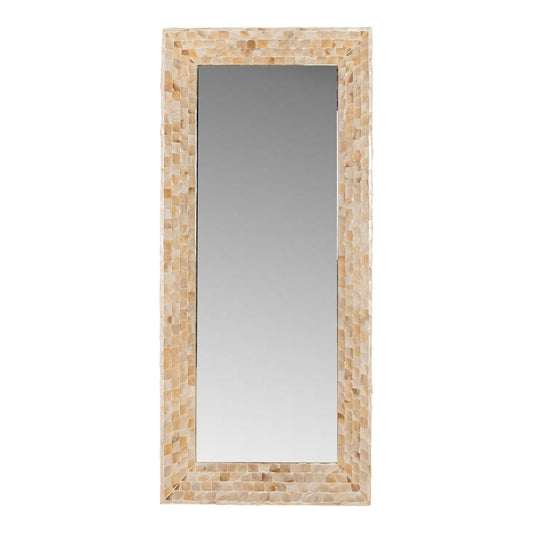 Chelsae Room poly rectangular shell mirror