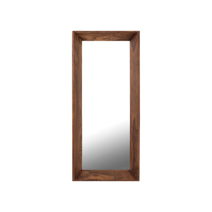 Chevar Brown sheesham wooden mirror rectangle S