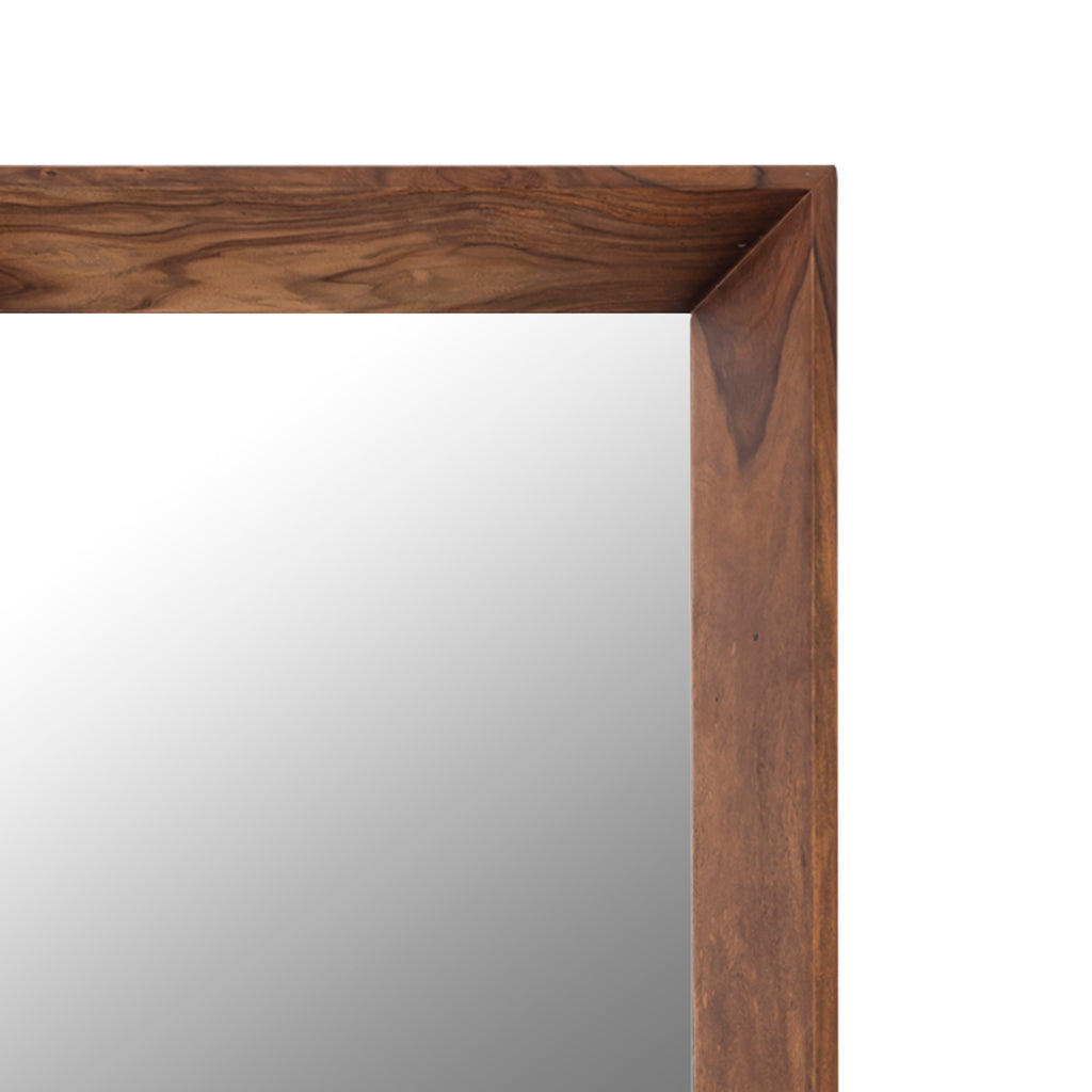 chevar brown sheesham wooden mirror rectangle s