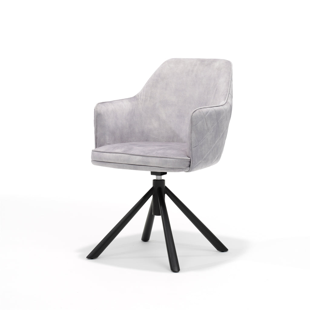 clio t2 armchair - aurora velours dolphin grey, swivel base 360
 clio t2 armchair - aurora velours dolphin grey, swivel base 360