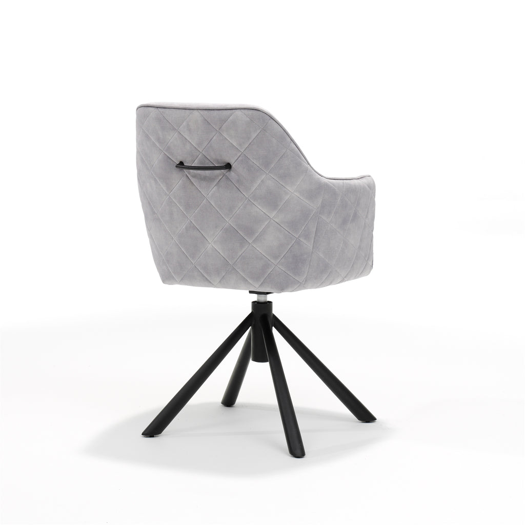 clio t2 armchair - aurora velours dolphin grey, swivel base 360
 clio t2 armchair - aurora velours dolphin grey, swivel base 360