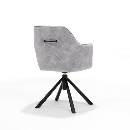 Clio T2 armchair - Aurora Velours Dolphin Grey, swivel base 360
 Clio T2 armchair - Aurora Velours Dolphin Grey, swivel base 360