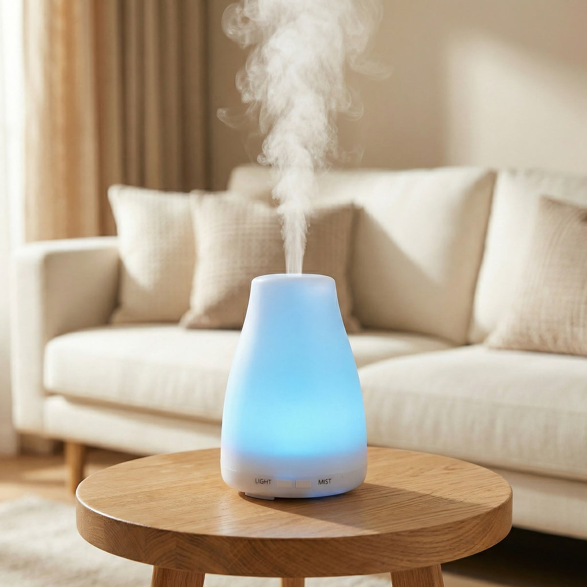 aroma diffuser met ultrasone verneveling in vaasvorm