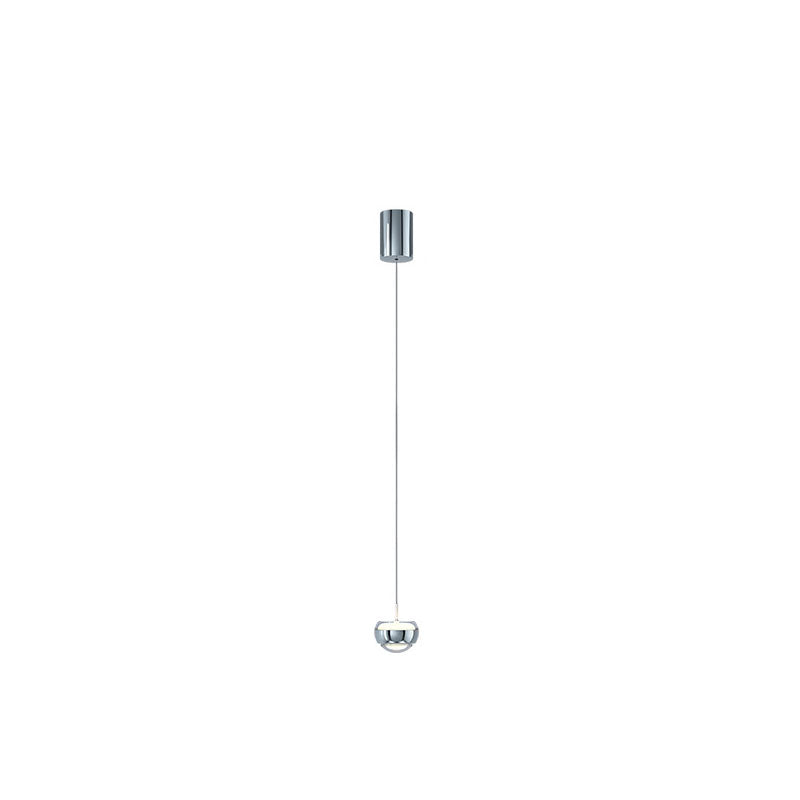 elegante halfronde led hanglamp voor een strak en modern interieur