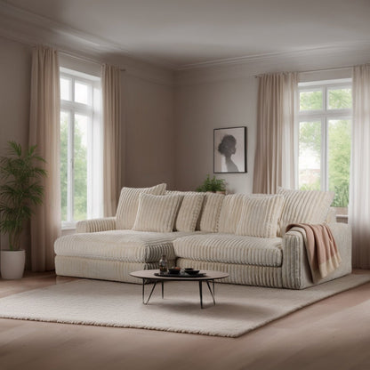 3-seater sofa CL L+R, fabric Vito 23, D460 beige