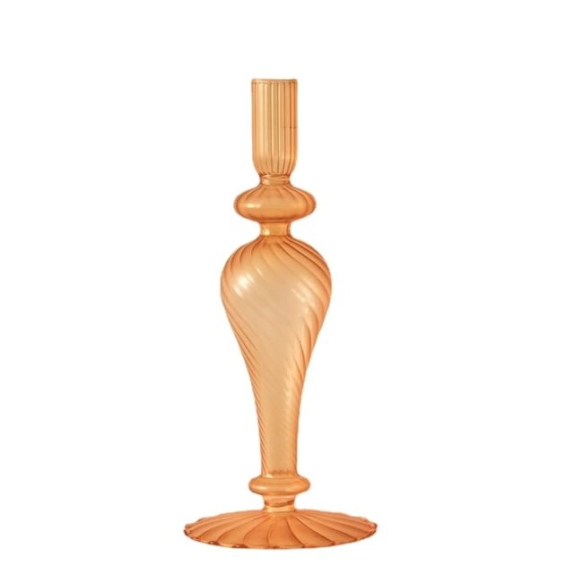 glazen kandelaar frans vintage ontwerp