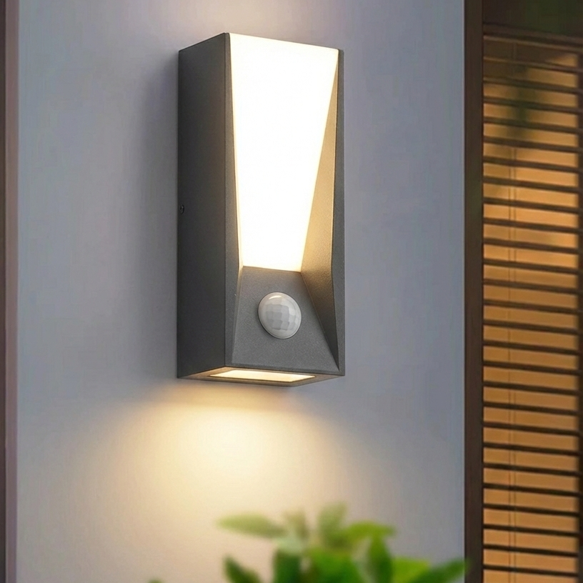 buitenwandlamp bewegingssensor modern ontwerp