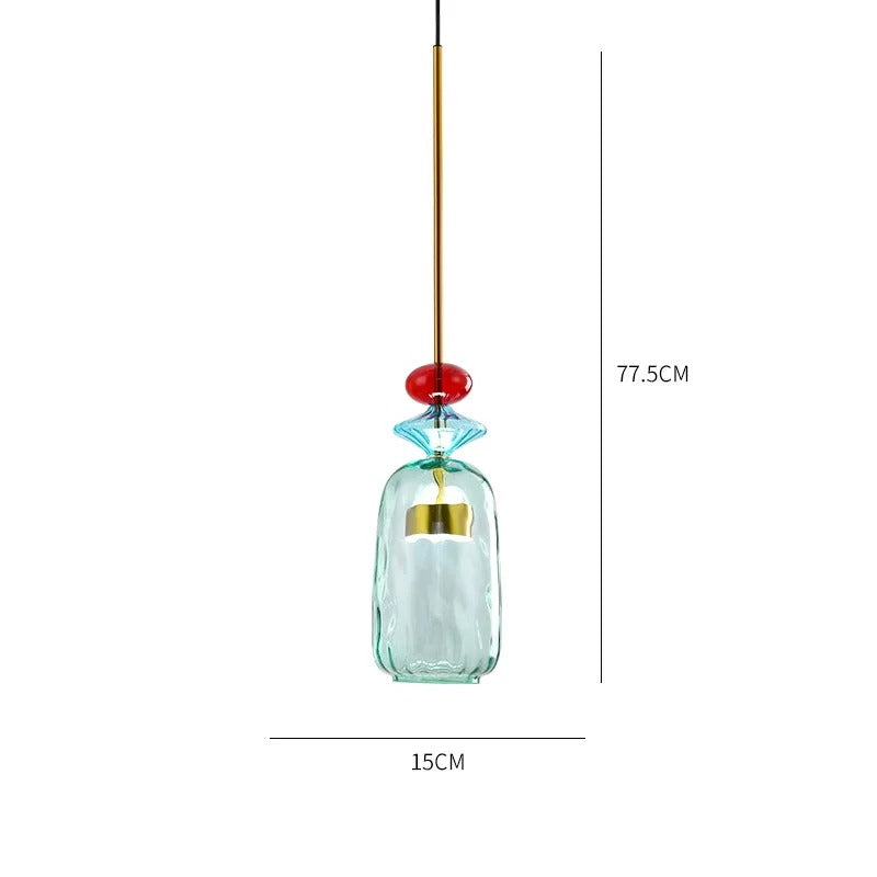 hanglamp van glas met verstelbaar snoer