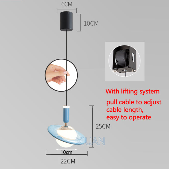 stijlvolle saturnus design hanglamp voor elke ruimte