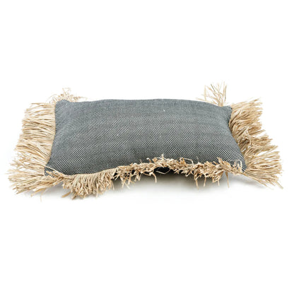 The Cotton Bonita Cushion Cover - Black Natural - 30x50