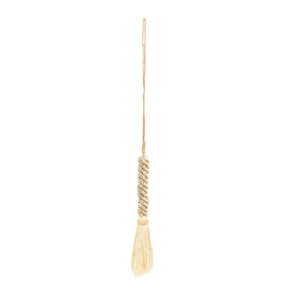 The Cowrie &amp; Cotton Hanging Decoration - Natural