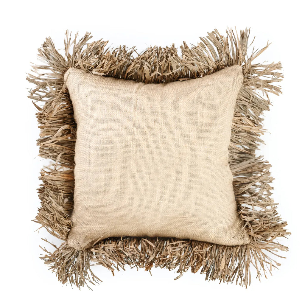 the jute bonita cushion cover - natural - 40x40