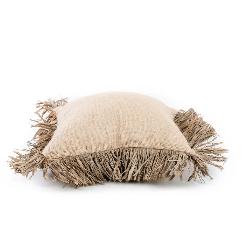 the jute bonita cushion cover - natural - 40x40