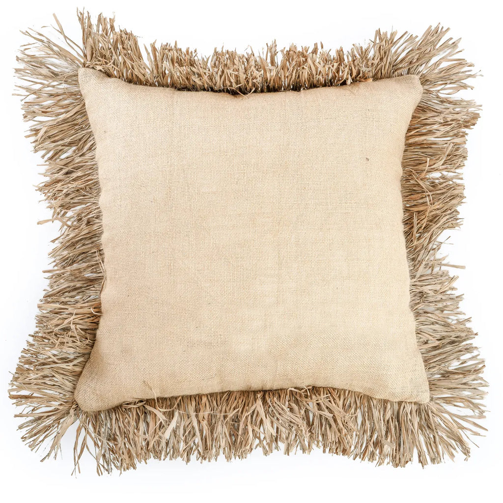 the jute bonita cushion cover - natural - 60x60